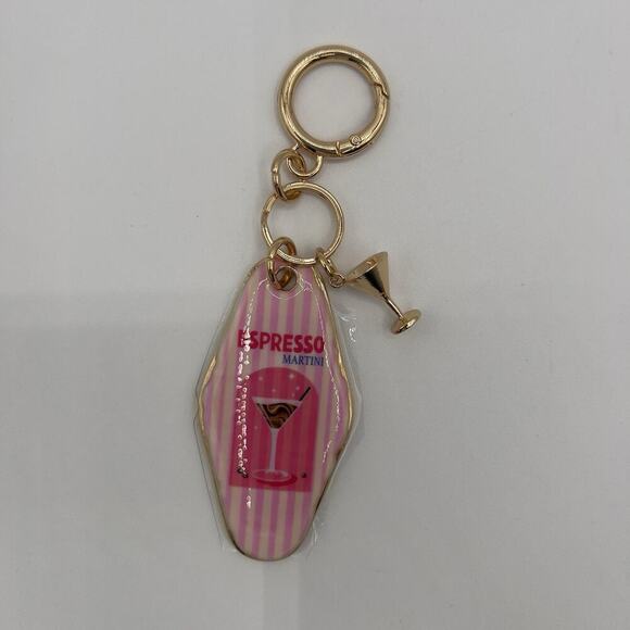 Piper K Espresso Martini Keychain Bag Charm Summer Gift Cocktail Fun - Picture 6 of 6